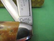 Bob Cargill 1986  Cripple Creek  Stag Cattle Knife 1 of 50 