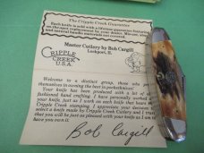 Bob Cargill 1986  Cripple Creek  Stag Cattle Knife 1 of 50 