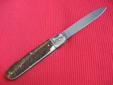 Vintage German BOKER 715R Stag Leverlock Switchblade Knife Vintage German BOKER 715R Stag Leverlock Switchblade Knife