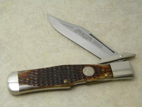 Case XX SS USA 1983 Bone C61050L Coke Bottle Swing Guard Lockback NKCA Club Knife Case XX SS USA 1983 Bone C61050L Coke Bottle Swing Guard Lockback NKCA Club Knife