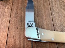 Moore Maker Lockback Smooth Natural Bone 