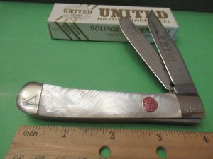 Boker United Solingen Germany Pearl Trapper 