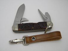 Western USA 901 Delrin Camp Scout Utility Knife & Leather Strap c.1980 - NIB 