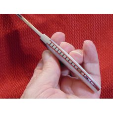 JERRY HENDRIX , CLINTON S.C. USA GENUINE PEARL SMALL HUNTER CUSTOM KNIFE & SHEATH 
