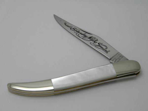 Parker Cut. Co. Surgical Steel Japan Genuine Mother of Pearl Sunday Night Special Toothpick Knife