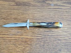 1971 CASE XX USA 5111 1/2 Stag CHEETAH Swing Guard Lockback Knife 9 dots SMALL Tang Stamp
