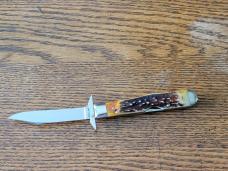 1971 CASE XX USA 5111 1/2 Stag CHEETAH Swing Guard Lockback Knife 9 dots Large Tang Stamp 1971 CASE XX USA 5111 1/2 Stag CHEETAH Swing Guard Lockback Knife 9 dots Large Tang Stamp