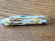 1971 CASE XX USA 5111 1/2 Stag CHEETAH Swing Guard Lockback Knife 9 dots Large Tang Stamp 1971 CASE XX USA 5111 1/2 Stag CHEETAH Swing Guard Lockback Knife 9 dots Large Tang Stamp