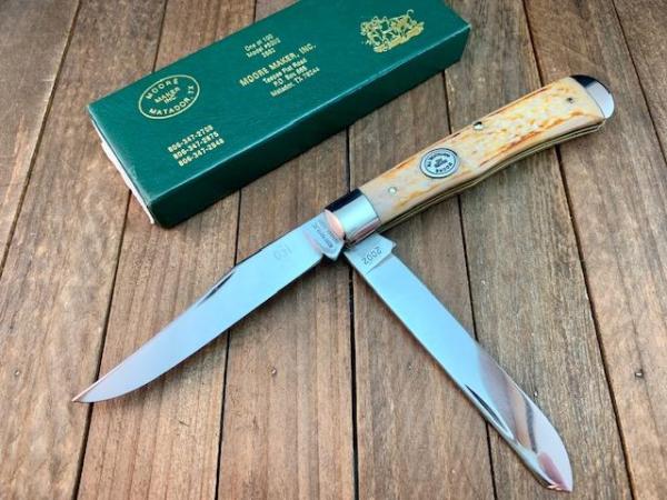 Moore Maker Trapper Toasted Jigged Natural Bone 2002 Moore Maker Trapper Toasted Jigged Natural Bone 2002