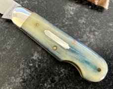 Great Eastern Cutlery Tidioute #253115EO, Navy Blue Camel Bone Handle, Rare SFO, Used (GEC 25) Great Eastern Cutlery Tidioute #253115EO, Navy Blue Camel Bone Handle, Rare SFO, Used (GEC 25)