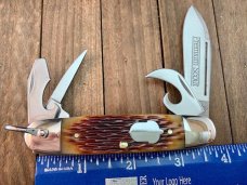A.G. Russell Premium Scout Knife Amber Jigged Bone 2004