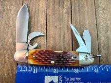 A.G. Russell Premium Scout Knife Amber Jigged Bone 2004