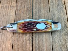 A.G. Russell Premium Scout Knife Amber Jigged Bone 2004