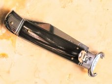 AKC 8" Shot Shell Puller Lever Lock Buffalo Horn Automatic Knife