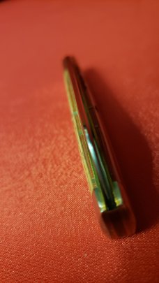 Great Eastern Cutlery 49 Flag Acrylic Tidioute Knife. New W/tube button & waxed paper. 1st Quality!