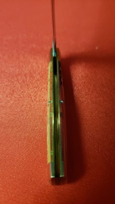 Great Eastern Cutlery 49 Flag Acrylic Tidioute Knife. New W/tube button & waxed paper. 1st Quality!