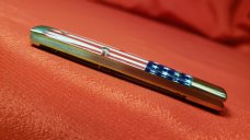 Great Eastern Cutlery 49 Flag Acrylic Tidioute Knife. New W/tube button & waxed paper. 1st Quality!