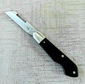 Klassic K'roo Teardrop Easy Open.4" N690..brut de force..African Blackwood..Scagel cut sheepsfoot