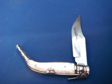 Handmade folding pocketknife from Spain. ALBACETE SPANISH NAVAJA RATCHETING FOLDING KNIFE