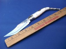 Handmade folding pocketknife from Spain. ALBACETE SPANISH NAVAJA RATCHETING FOLDING KNIFE