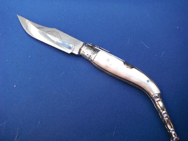 Handmade folding pocketknife from Spain. ALBACETE SPANISH NAVAJA RATCHETING FOLDING KNIFE