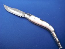 Handmade folding pocketknife from Spain. ALBACETE SPANISH NAVAJA RATCHETING FOLDING KNIFE
