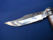 Handmade folding pocketknife from Spain. ALBACETE SPANISH NAVAJA RATCHETING FOLDING KNIFE