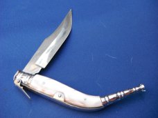Handmade folding pocketknife from Spain. ALBACETE SPANISH NAVAJA RATCHETING FOLDING KNIFE