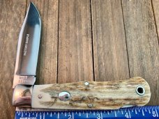 Moore Maker Mountain Man Lock Back Elk Horn Factory Sample 2015