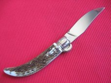 High quality Italian Unique Mechanism LEPRE Stag Switchblade Knife - Limited 2015 MANIAGO ITALY High quality Italian Unique Mechanism LEPRE Stag Switchblade Knife - Limited 2015 MANIAGO ITALY