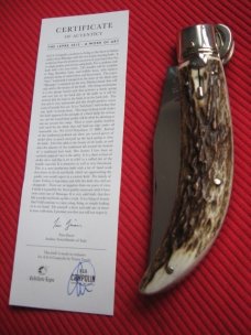 High quality Italian Unique Mechanism LEPRE Stag Switchblade Knife - Limited 2015 MANIAGO ITALY High quality Italian Unique Mechanism LEPRE Stag Switchblade Knife - Limited 2015 MANIAGO ITALY