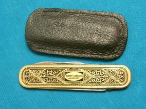 VINTAGE BIERHOFF SOLINGEN GERMANY TOLEDO SCALE FOLDING POCKET GENTLEMANS CLASP KNIFE KNIVES OLD AD
