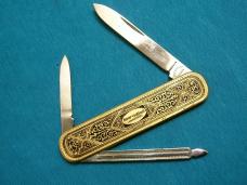VINTAGE BIERHOFF SOLINGEN GERMANY TOLEDO SCALE FOLDING POCKET GENTLEMANS CLASP KNIFE KNIVES OLD AD