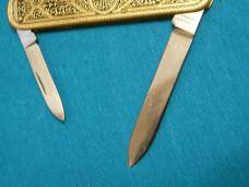 VINTAGE BIERHOFF SOLINGEN GERMANY TOLEDO SCALE FOLDING POCKET GENTLEMANS CLASP KNIFE KNIVES OLD AD