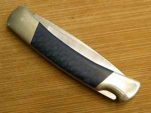 BUCK 501 CUSTOM GREEN BLUE JUMA HANDLE LOCKBACK FOLDING HUNTER HUNTING SKINNING POCKET KNIFE KNIVES