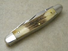 Rare Case XX SS USA 2 Dot TEX RAT Stag 4 Blade Muskrat Knife Rare Case XX SS USA 2 Dot TEX RAT Stag 4 Blade Muskrat Knife
