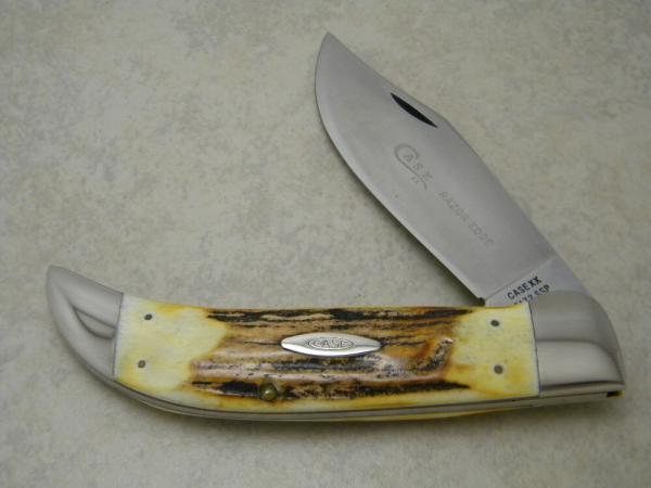 Case XX Hand Made USA 4 Dot (1976) Stag 5172 SSP Razor Edge Clasp Knife Case XX Hand Made USA 4 Dot (1976) Stag 5172 SSP Razor Edge Clasp Knife