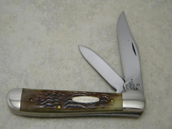 Case XX USA 6 Dot Bone 1984 New Grind 6249 Copperhead Knife