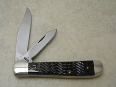 Case XX USA 6 Dot Bone 1984 New Grind 6249 Copperhead Knife