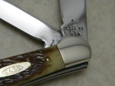 Case XX USA 6 Dot Bone 1984 New Grind 6249 Copperhead Knife