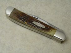 Case XX USA 6 Dot Bone 1984 New Grind 6249 Copperhead Knife
