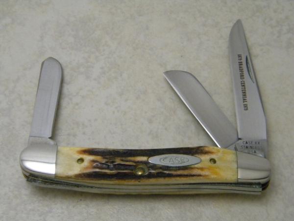 Case XX Stainless 1979 Bradford Centennial 5318 HP Stag Stockman Knife Case XX Stainless 1979 Bradford Centennial 5318 HP Stag Stockman Knife