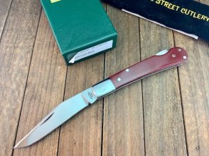 Canal Street Cutlery Pinch Lockback Maroon Linen Micarta D2 Steel 2012