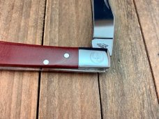Canal Street Cutlery Pinch Lockback Maroon Linen Micarta D2 Steel 2012 Canal Street Cutlery Pinch Lockback Maroon Linen Micarta D2 Steel 2012