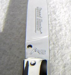 NEW OLD STOCK CLASSIC GENUINE STAG ITALIAN AKC AUTO SPEED HUNTER NICKEL SILVER BOLSTERS