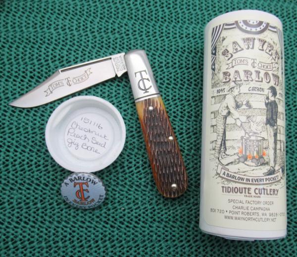 Great Eastern Cutlery Sawyer Barlow Knife. 151116 Charlie Campagna SFO by GEC .................(914) Great Eastern Cutlery Sawyer Barlow Knife. 151116 Charlie Campagna SFO by GEC .................(914)
