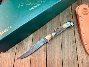 Moore Maker Bird and Trout  Stag and Damascus, Beautiful!