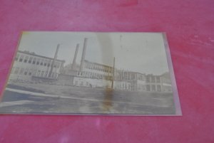 Camillus Cutlery Factory Photo 5 1/2 x 3 1/2" Unused 1Cent Stamp Era 1900 Or So