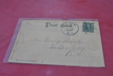New York Knife Co. Post Card 1908 Color Factory And Bridge Over River Walden NY Great Knife History