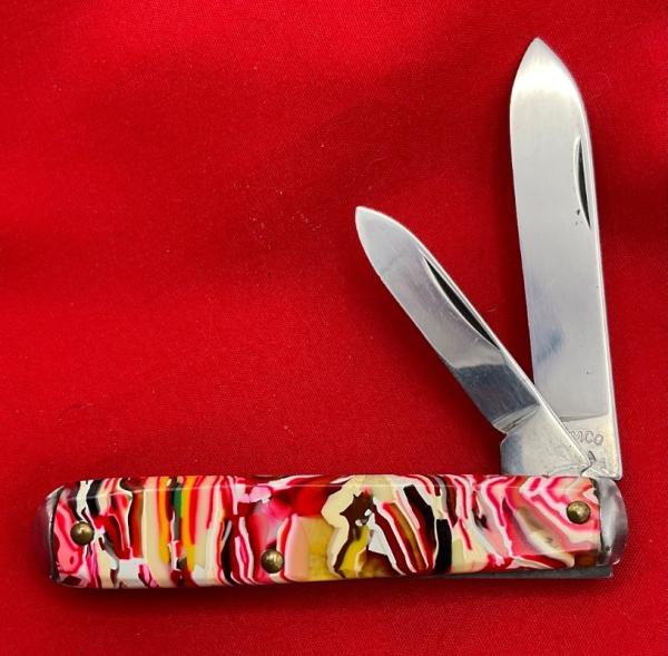 Vintage CAMCO (Camillus) 2-Blade Swell End Jack Pocket Knife Post-1948 Bright Candy Scales Vintage CAMCO (Camillus) 2-Blade Swell End Jack Pocket Knife Post-1948 Bright Candy Scales